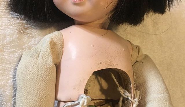 まさかの市松人形や三つ折れ人形など日本人形の修理依頼。 (from Instagram)